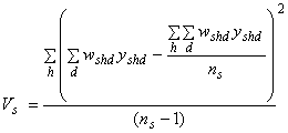 Formula 6: Statistical formula